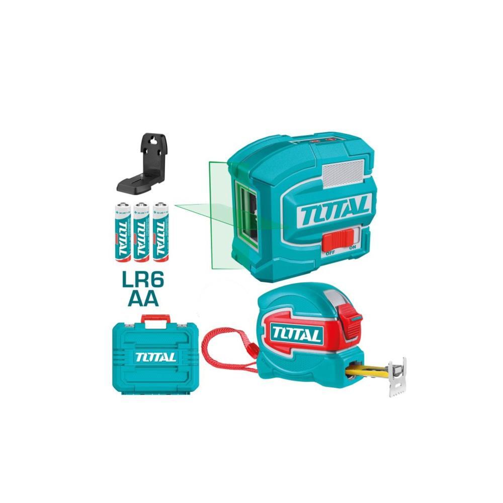 Powerpack nivel laser linhas verde+ fita 5mt TLL68008 Total