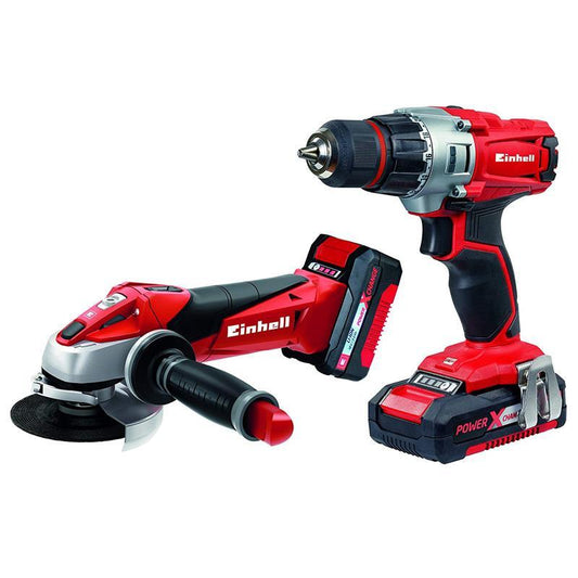 CONJ. EINHELL POWER X CHANGE TE-TK 18 Li TE-CD 18 + TE-AG 18
