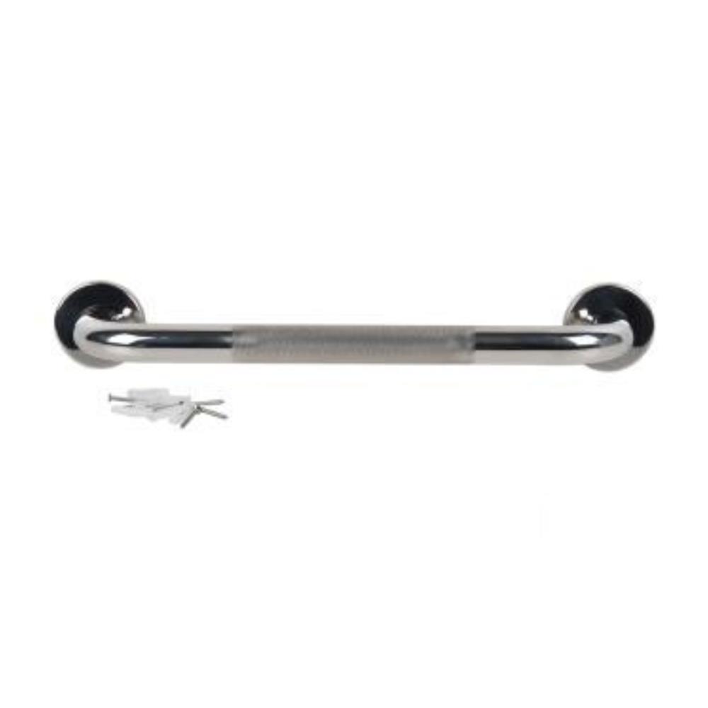 Barra de apoio reta antideslizante 40x2.5 aço inox Cofan