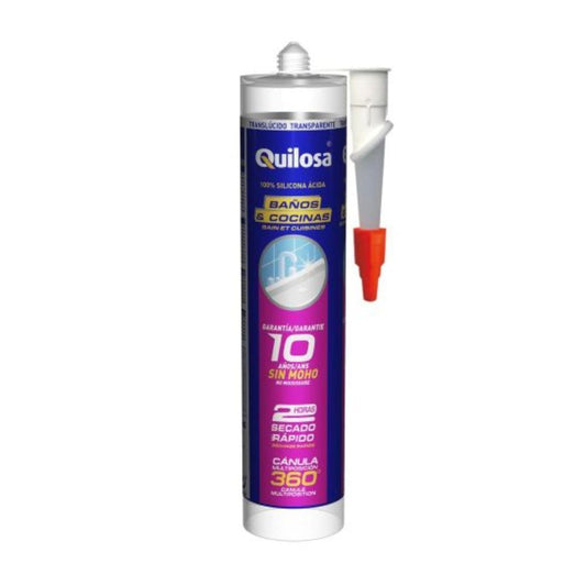 SILIC. BANHOS E COZINHA  TRANSP. 300ml QUILOSA