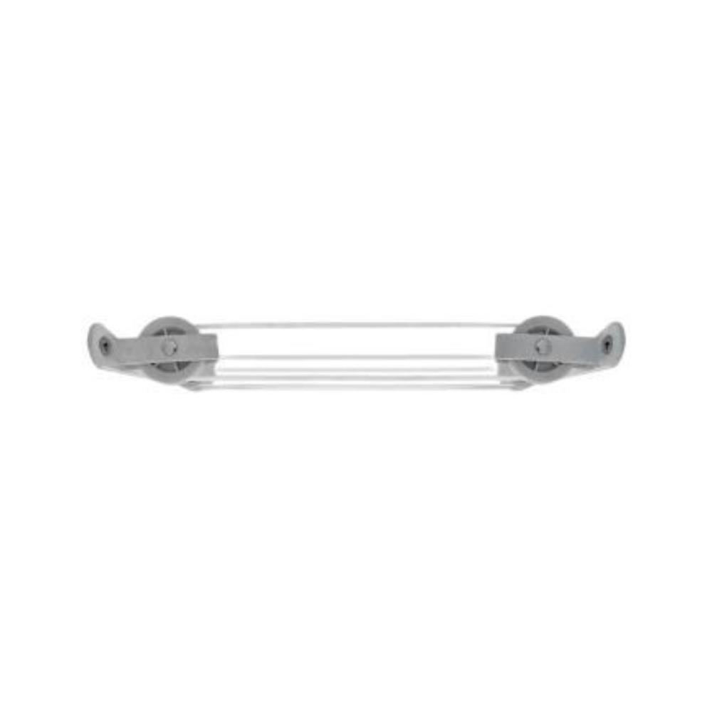 Estendal de parede c/fio e roldanas 20x6.5x2.5 branco Cofan