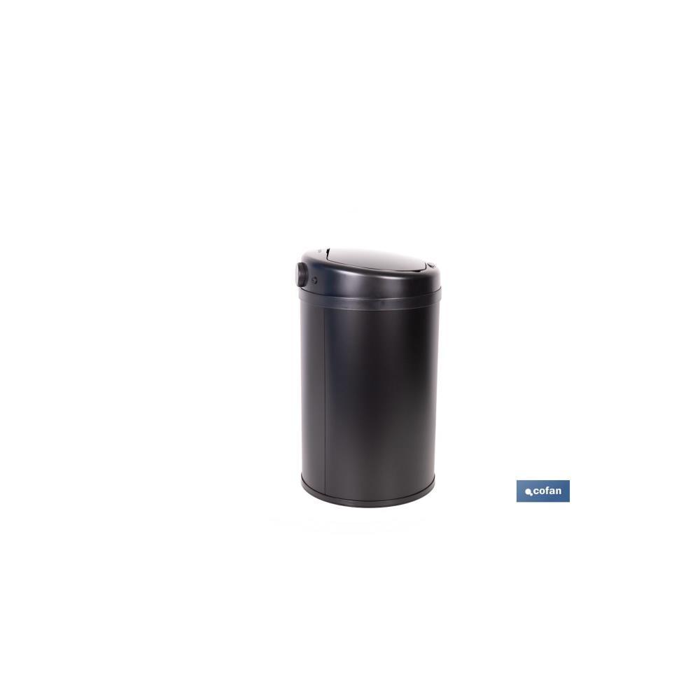 Caixote do lixo e reciclagem preto 30lt c/sensor Cofan