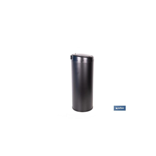 Caixote do lixo e reciclagem preto 50lt c/sensor Cofan