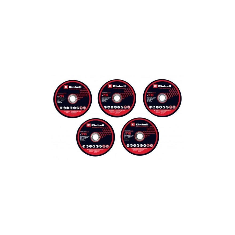 Cj de 5 discos de corte de 76mm Einhell