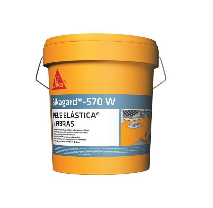 5KG SIKAGARD-570W PELE ELASTICA + FIBRAS CINZENTO