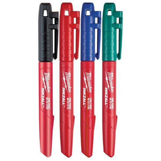 BLISTER 4 MARCADORES FINOS MILWAUKEE