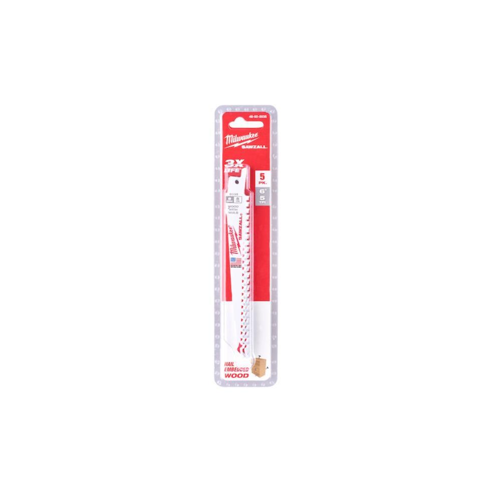 Bl. 5 Laminas demol. 150mm mad. c/pregos Thin Kerf Milwaukee