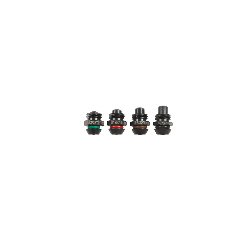 Conjunto 4 pontas substitiucão p/rebitadora Milwaukee