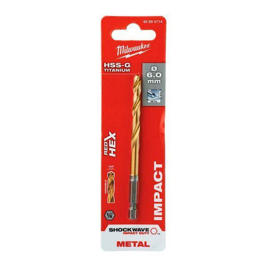 BROCA HSS-G 6mm SHOCKWAVE MILWAUKEE
