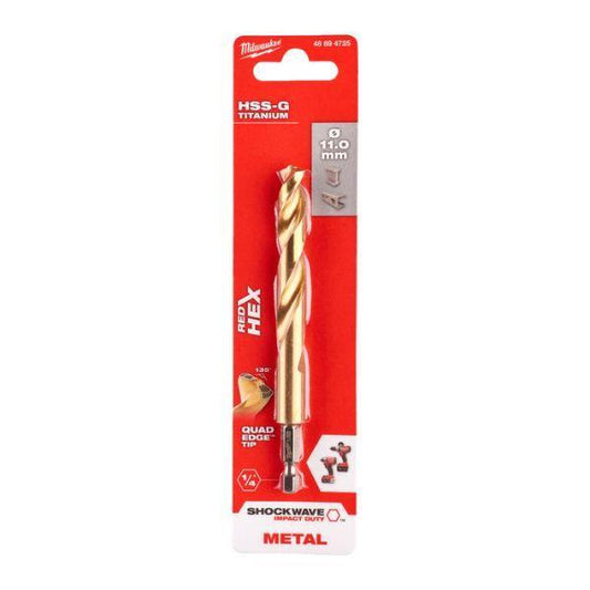 BROCA SHOCKWAVE HSS-G TIN 11mm MILWAUKEE