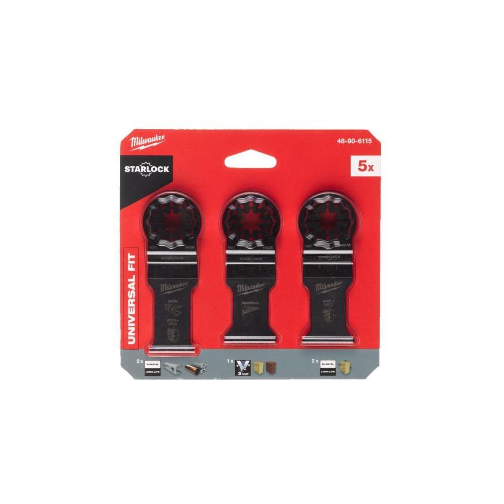 Conjunto de 5 laminas para multferramentas Milwaukee