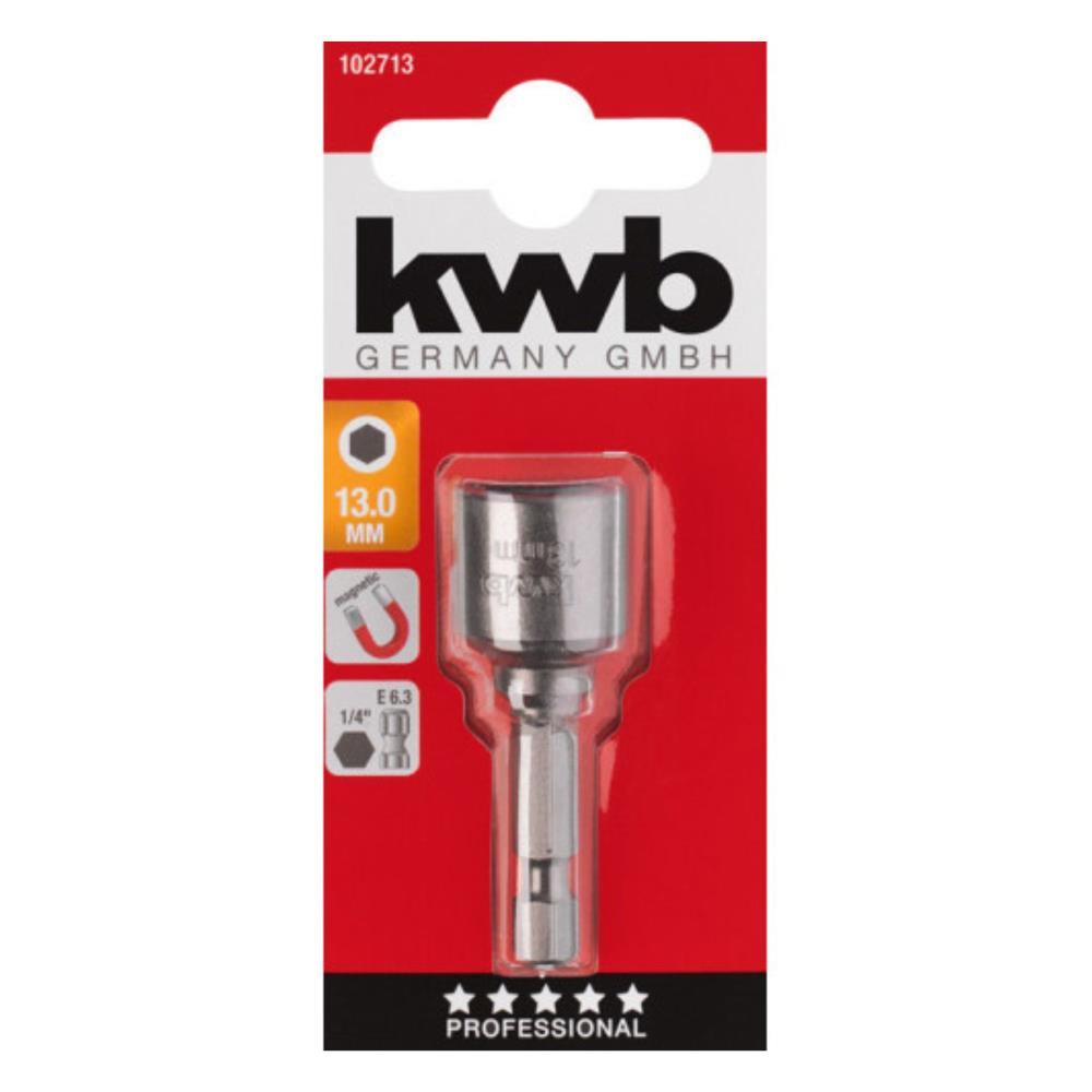 Casquilho magnetico 13mm E6.3 KWB