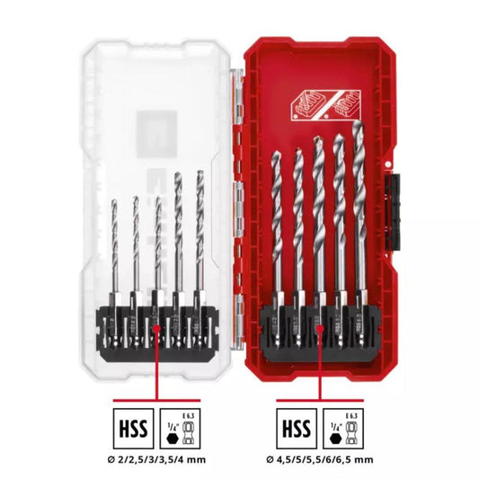 Conjunto de 10 brocas metalicas LS Einhell