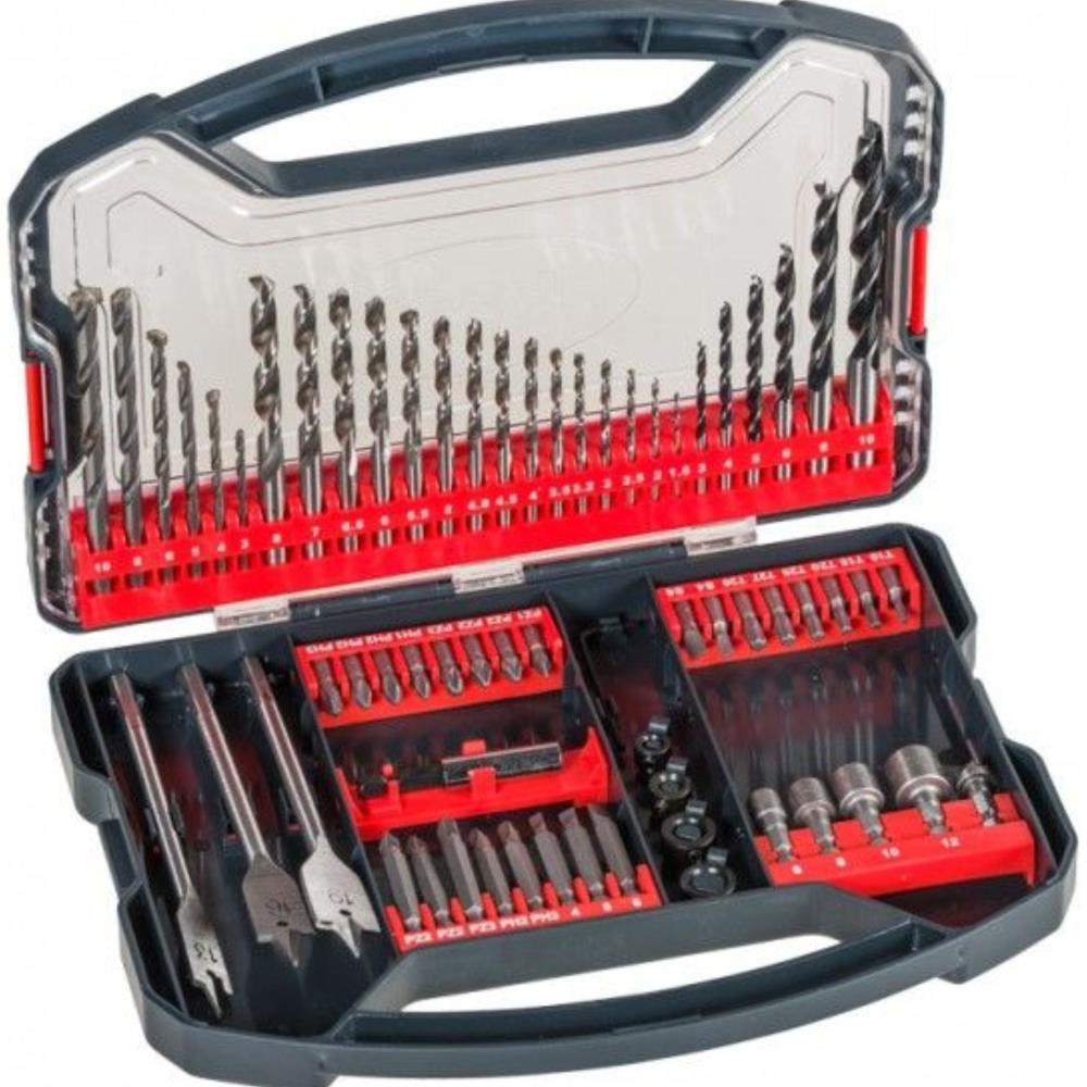 Set 62 pcs. pwrbox broca e bit KWB