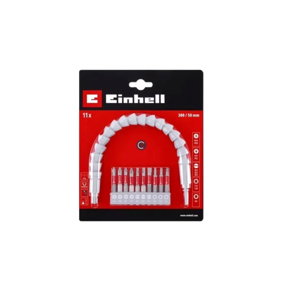 Jogo de bits c/eixo flexivel Einhell