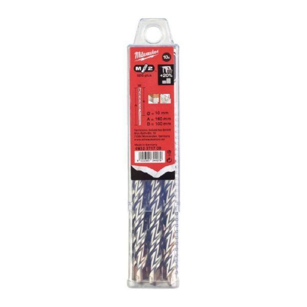 10 BROCAS SDS+M2 10X160mm MILWAUKEE