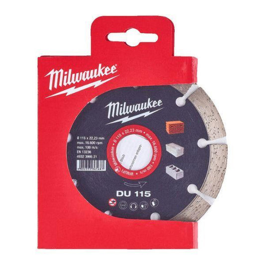 DISCO DIAMANTE GERAL OBRA DU 115mm MILWAUKEE