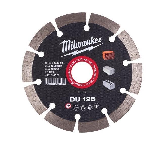 DISCOS DIAMANT. GERAL OBRA DU 125mm MILWAUKEE