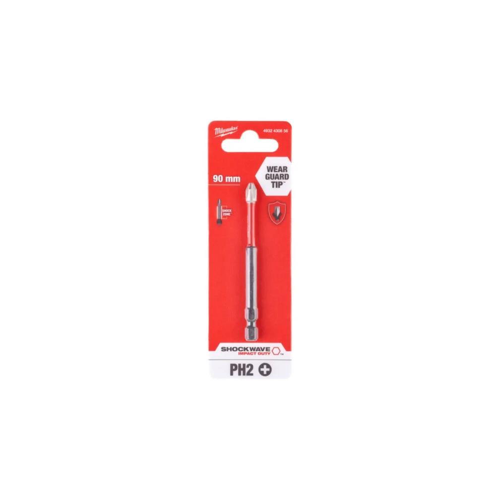 PONTAS P/APARAF. SHOCKWAVE PH2 90MM MILWAUKEE