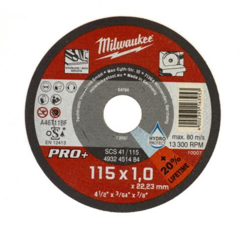 Disco 115x1mm MILWAUKEE