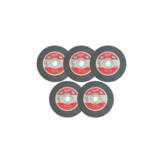 PACK 5 DISCOS INOX 115mm SCS41/76 MILWAUKEE