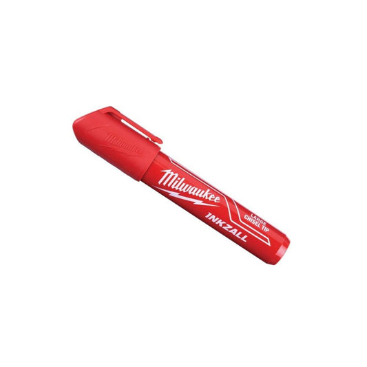 Marcador ponta cinzel vermelho 6mm Milwaukee