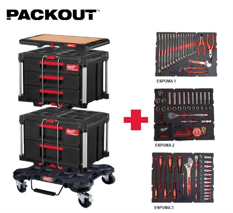 KIT Auto com 119 ferramentas Milwaukee