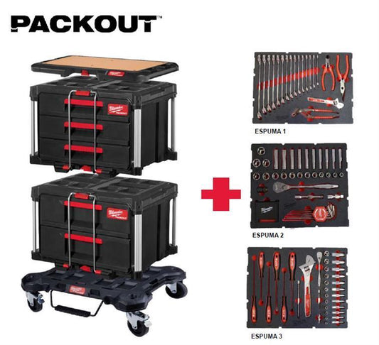 KIT Auto com 119 ferramentas Milwaukee