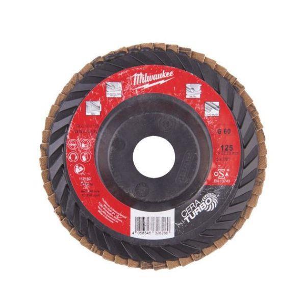 Disco lamelado 125mm grao 60 milwaukee