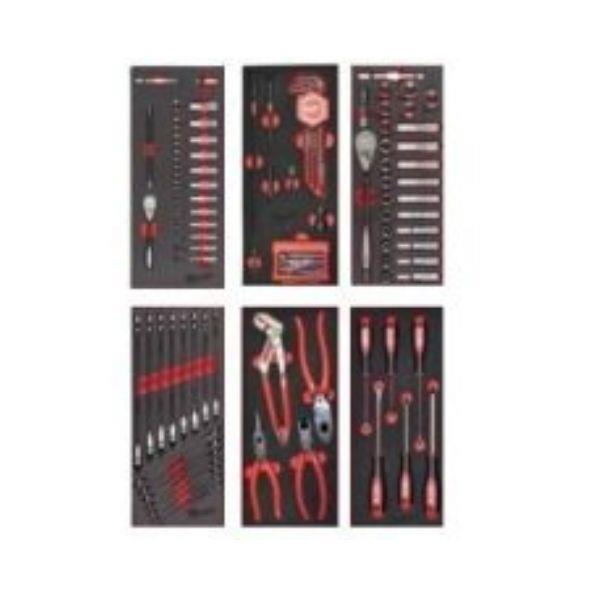 128 Ferramentas p/carro ferramentas met. 7 gavetas Milwaukee