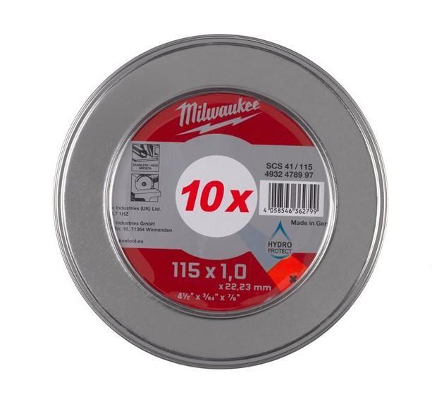DISCO CORTE FERRO 115X1MM PRO+ SCS41 115 10PÇS MILWAUKEE