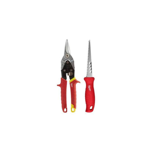 Kit pladur 2pcs serra+tesoura chapa Milwaukee