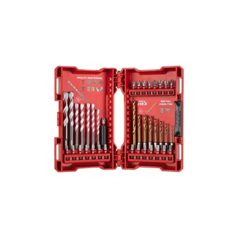 Conjunto de brocas SHOCKWAVE 39pcs Milwaukee