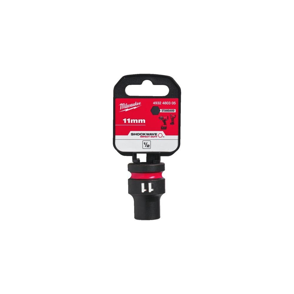Ch. de cx de impacto 1/2" 11mm curta  SHOCKWAVE Milwaukee