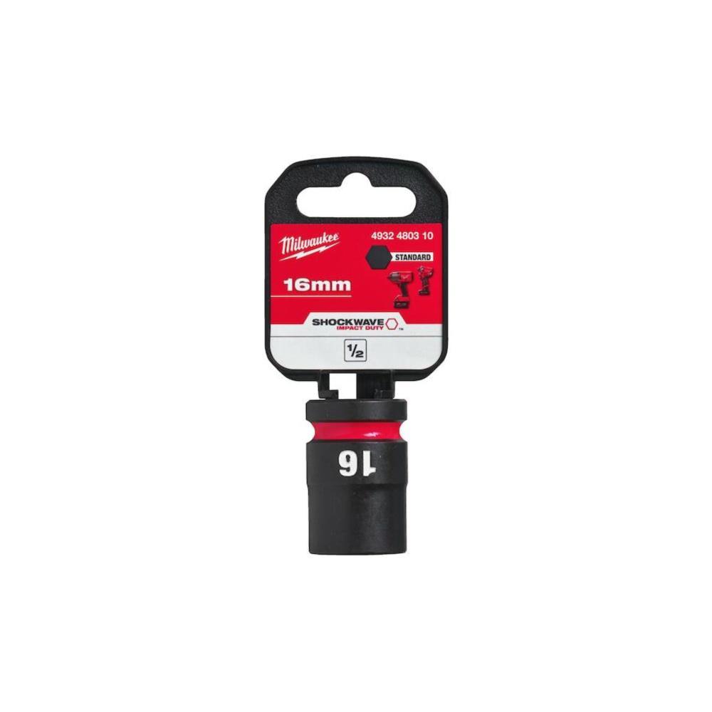 Ch. de cx de impacto 1/2"16mm curto SHOCKWAVE Milwaukee