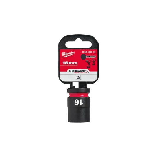 Ch. de cx de impacto 1/2"16mm curto SHOCKWAVE Milwaukee