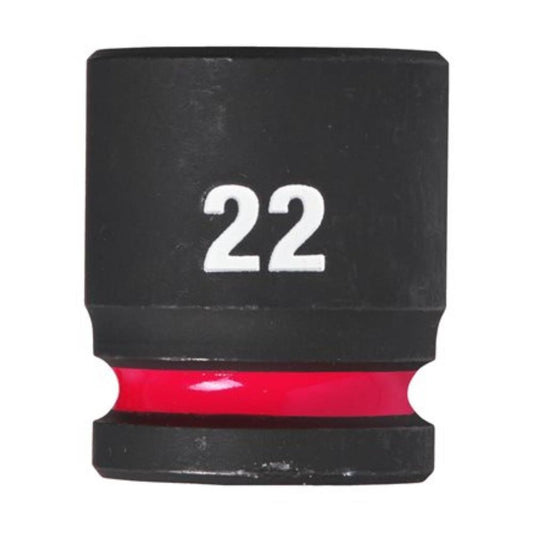 Ch. de cx de impacto 1/2" 22mm curta SHOCKWAVE Milwaukee