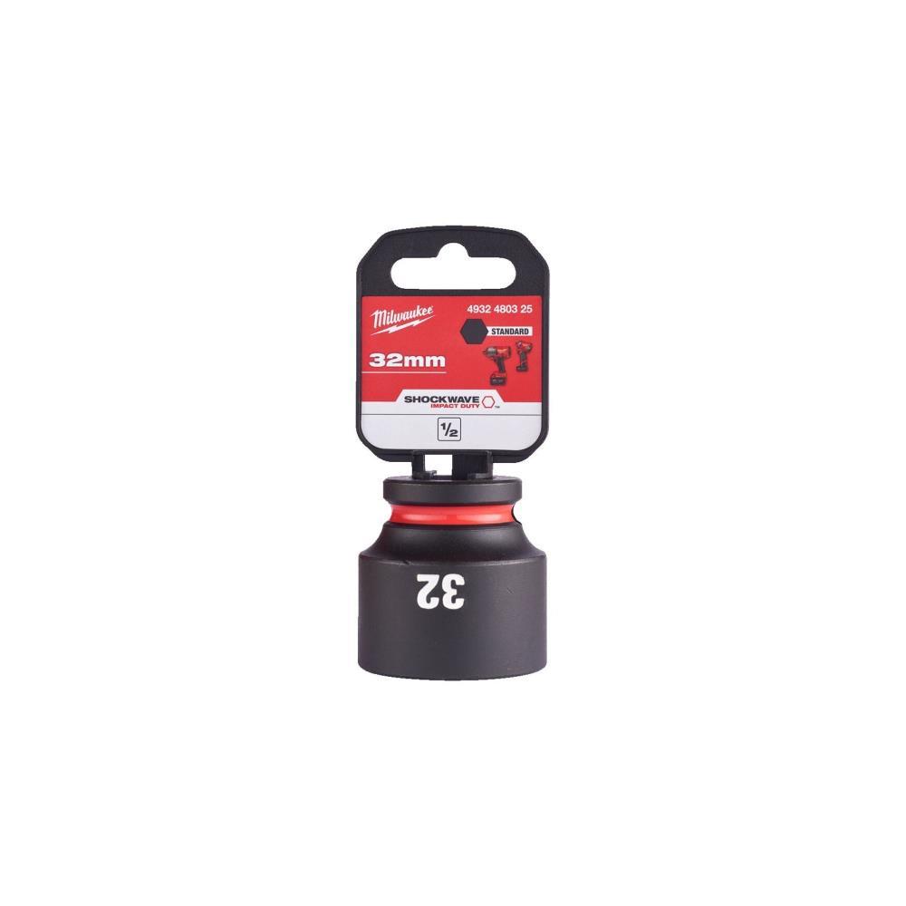 Ch. de cx de impacto 1/2" 32mm curto SHOCKWAVE Milwaukee