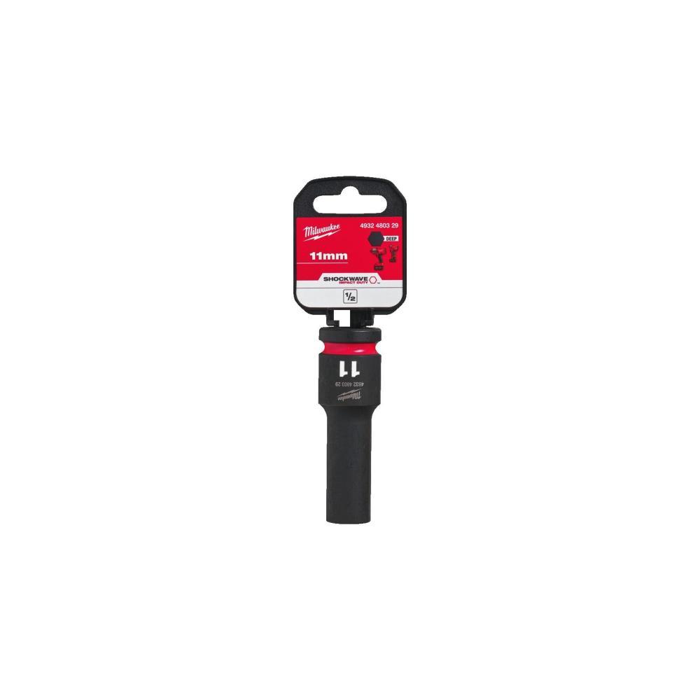 Ch. de cx de impacto 1/2"11mm cumprido SHOCKWAVE Milwaukee