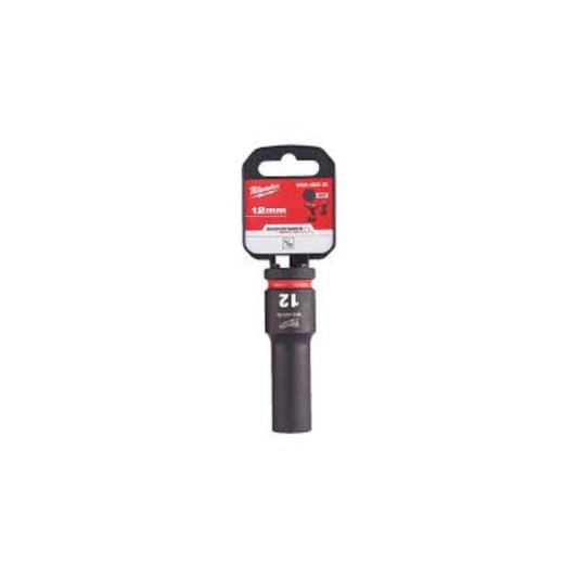 Ch. de cx de impacto 1/2"12mm cumprido SHOCKWAVE Milwaukee