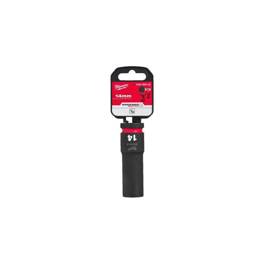 Ch. de cx de impacto 1/2"14mm cumprido SHOCKWAVE Milwaukee