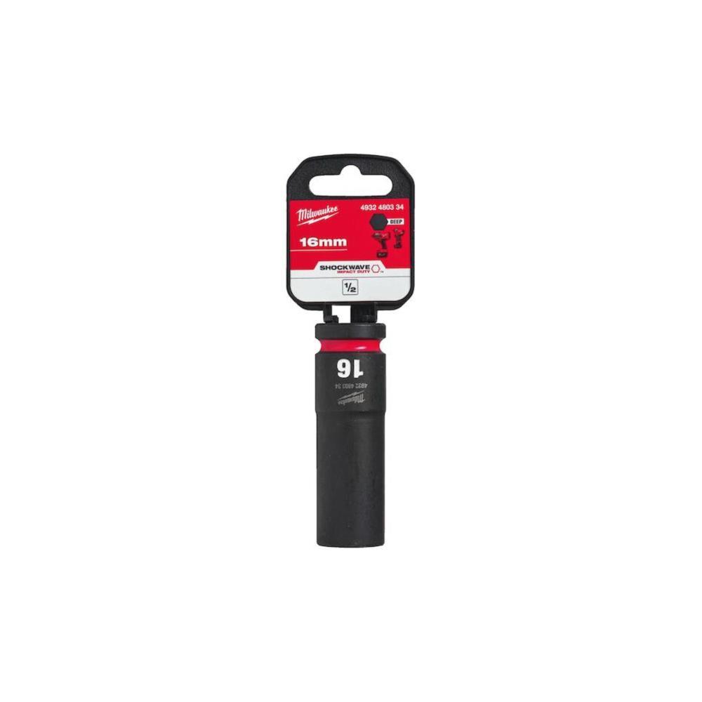 Ch. de cx de impacto 1/2"16mm cumprido SHOCKWAVE Milwaukee