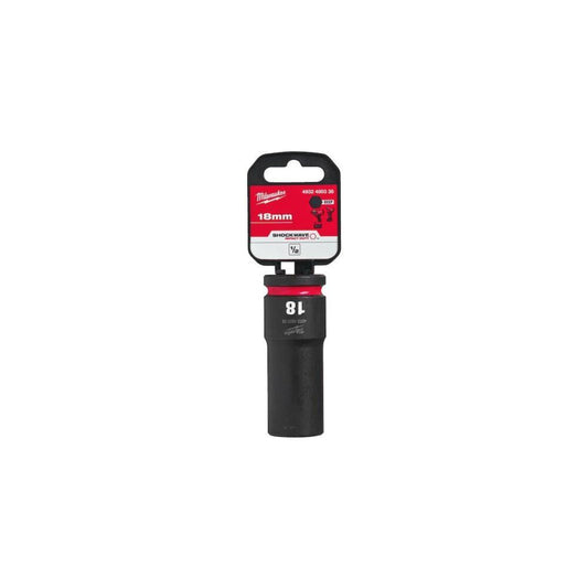 Ch. de cx de impacto 1/2"18mm cumprido SHOCKWAVE Milwaukee