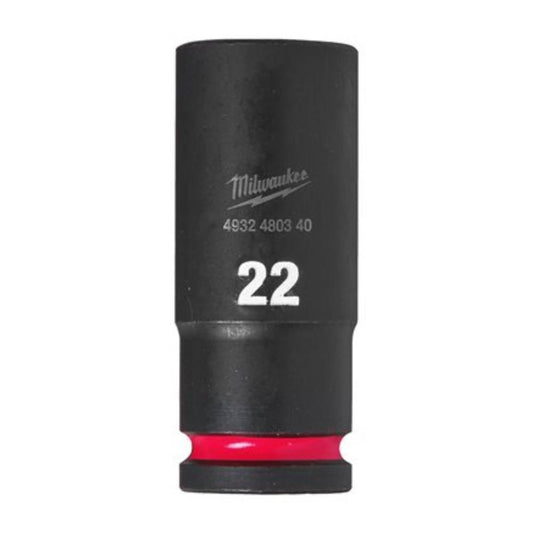 Ch. de cx de impacto 1/2" 22mm cumprida SHOCKWAVE Milwaukee
