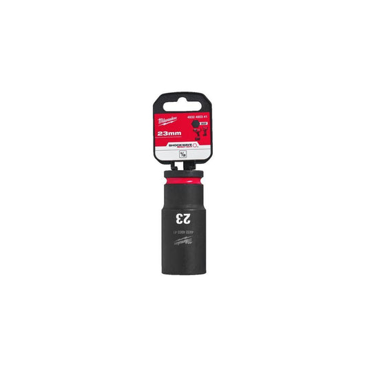 Ch. de cx de impacto 1/2"23mm cumprido SHOCKWAVE Milwaukee