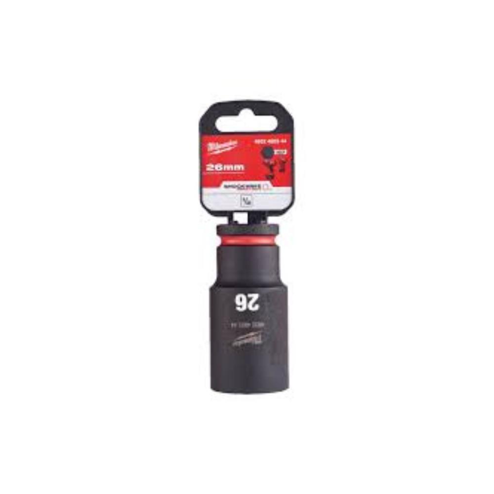 Ch. de cx de impacto 1/2"26mm cumprido SHOCKWAVE Milwaukee