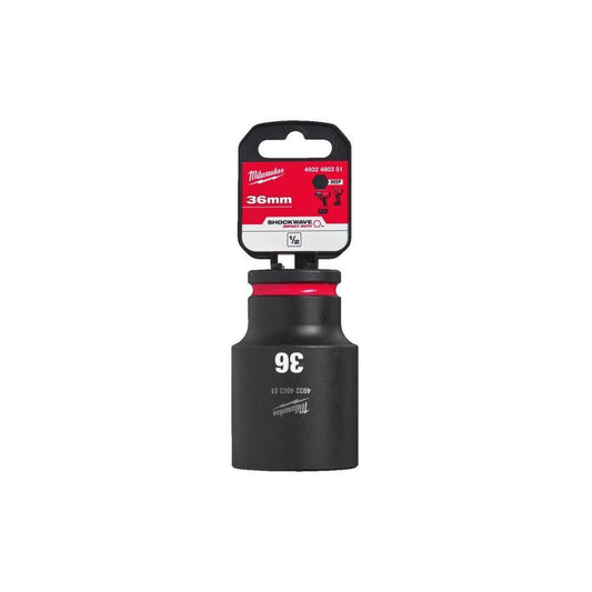 Ch. de cx de impacto 1/2"36mm cumprido SHOCKWAVE Milwaukee