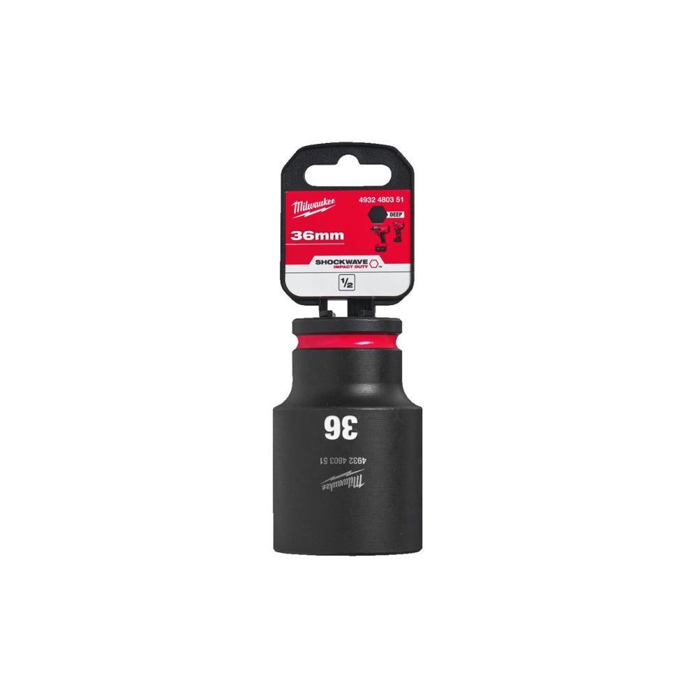 Ch. de cx de impacto 1/2"36mm cumprido SHOCKWAVE Milwaukee