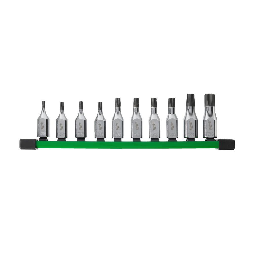 Conjunto de 10 chaves e roquete torx de 3/8" Milwaukee