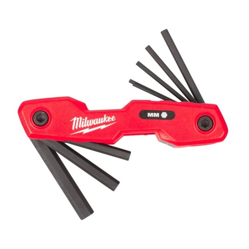 Kit compact de 8 chaves hexagonais Milwaukee